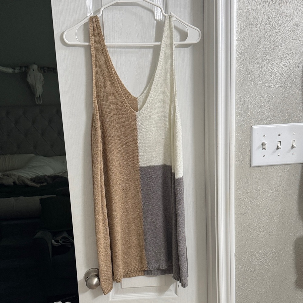 SHEIN Multicolor Knit Tank Top